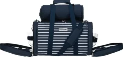 Anndora Picknick Kühltasche + Decke + Zubehör - Blau Weiß Gestreift - Blau 11 Anndora Picknick Kühltasche + Decke + Zubehör - Blau Weiß Gestreift - Blau -Küche Produkt Geschäft 945cefd7cf9256ffad50fa3fc2597a21