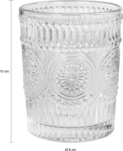 Krumble Wasserglas - Vintage - Trinkgläser - Wasserglas - Whiskeyglas - Spülmaschinenfest - 6 Stück - 260 Ml Pro Glas - Glas - Transparent -Küche Produkt Geschäft 9502baf10dd798bb8f8ed603ef07e7fb