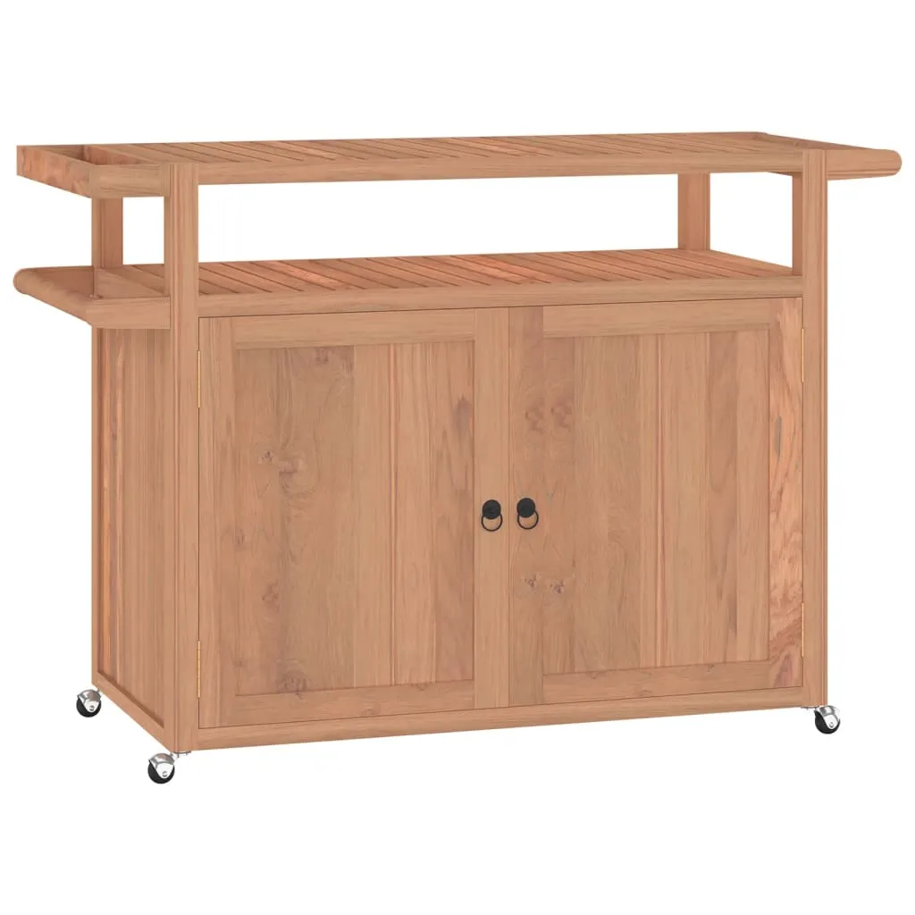 VidaXL Barwagen 120x50x90 Cm Massivholz Teak 1 VidaXL Barwagen 120x50x90 Cm Massivholz Teak