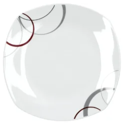 Frühstücksset Palazzo 12tlg. - 6 Teller á 19cm Und 6 Becher á 33cl Aus Weißem Porzellan MitNachbildung-Kreisen In Grau Und Dunkelrot - Für 6 Personen 7 Frühstücksset Palazzo 12tlg. - 6 Teller á 19cm Und 6 Becher á 33cl Aus Weißem Porzellan MitNachbildung-Kreisen In Grau Und Dunkelrot - Für 6 Personen -Küche Produkt Geschäft 965479e4478340b55578ed7566024d54