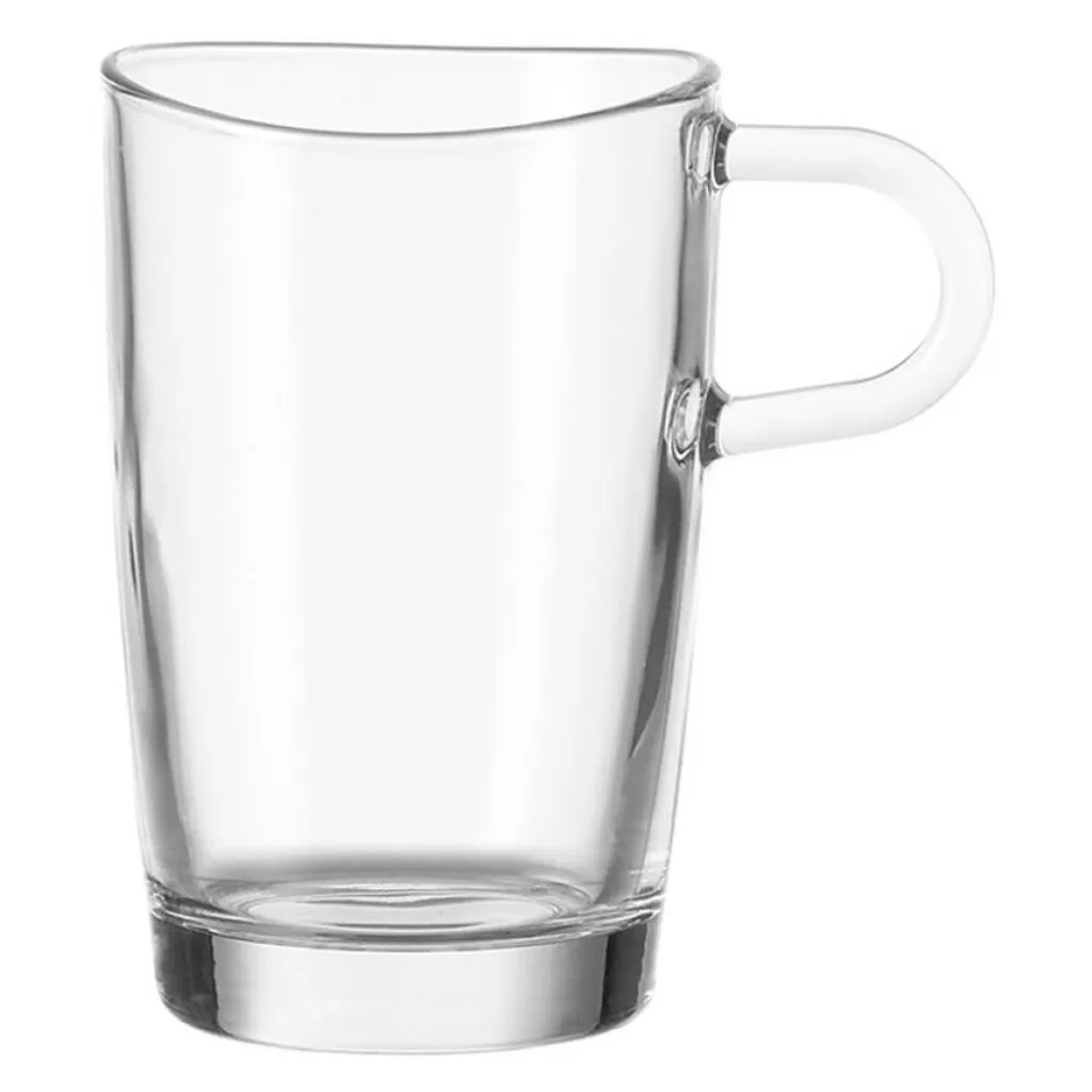 Leonardo Loop Latte Macchiato Becher, 6er Set, Kaffeetasse, Tasse, Glas, 250 Ml, 86576 1 Leonardo Loop Latte Macchiato Becher, 6er Set, Kaffeetasse, Tasse, Glas, 250 Ml, 86576