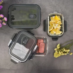 PIE LOCK Vorratsdosen 6 Teilig Eckig - Vorratsdosen Set Mikrowellengeeignete Essensbox Vorratsbehälter - Grau Glasdose Lunchbox Vorratsgläser Set 12 PIE LOCK Vorratsdosen 6 Teilig Eckig - Vorratsdosen Set Mikrowellengeeignete Essensbox Vorratsbehälter - Grau Glasdose Lunchbox Vorratsgläser Set -Küche Produkt Geschäft 9aeeae76384871b172dbedd6e35cfcb8