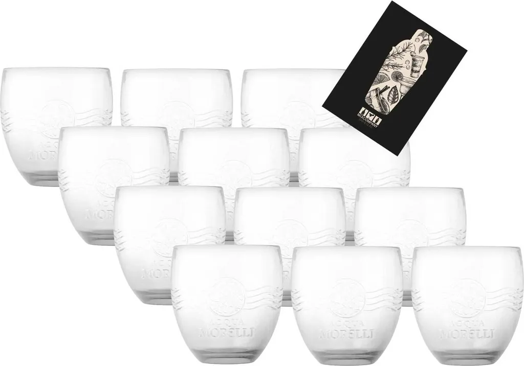 Acqua Morelli 12er Set Glas Klar - 12x Wasserglas Tumbler Neue Edition Relief Glas 1 Acqua Morelli 12er Set Glas Klar - 12x Wasserglas Tumbler Neue Edition Relief Glas