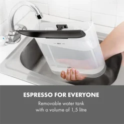 Arabica Espressomaschine 1050W 15 Bar 1,5l Touch-Bedienfeld Edelstahl -Küche Produkt Geschäft 9ea9759b9f3a42d19a0a6d0fcf1c64a3