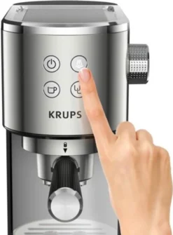 Krups XP 442 - Espresso Siebträger - Edelstahl/schwarz -Küche Produkt Geschäft 9eb45eac1e12ab1bcb8da63db48c9fcd