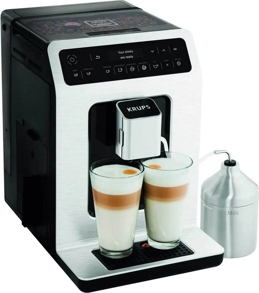 Krups Evidence EA8901 Freistehende Vollautomatische Espressomaschine 2,3L 2Tassen White - Kaffeemaschine (Freistehend, Espressomaschine, 2,3 L, Integriertes Mahlwerk, 1450 W, Weiß) 3 Krups Evidence EA8901 Freistehende Vollautomatische Espressomaschine 2,3L 2Tassen White - Kaffeemaschine (Freistehend, Espressomaschine, 2,3 L, Integriertes Mahlwerk, 1450 W, Weiß) – Bild 3