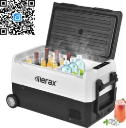 Merax Elektrisch Kühlbox Mit Kompressor 31.5L Schwarz, Mini Kühlschrank Tragbar Kühlleistung Bis -20° C, Gefrierbox 12/24 V Und 230 V Für Büro, Auto, Camping, Garten -Küche Produkt Geschäft a0e10342b11948201ff8d573e6a9c5ea
