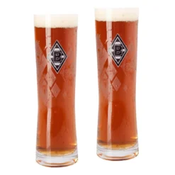Borussia M'gladbach Altbiergläser "Erfolge" 2-er Set