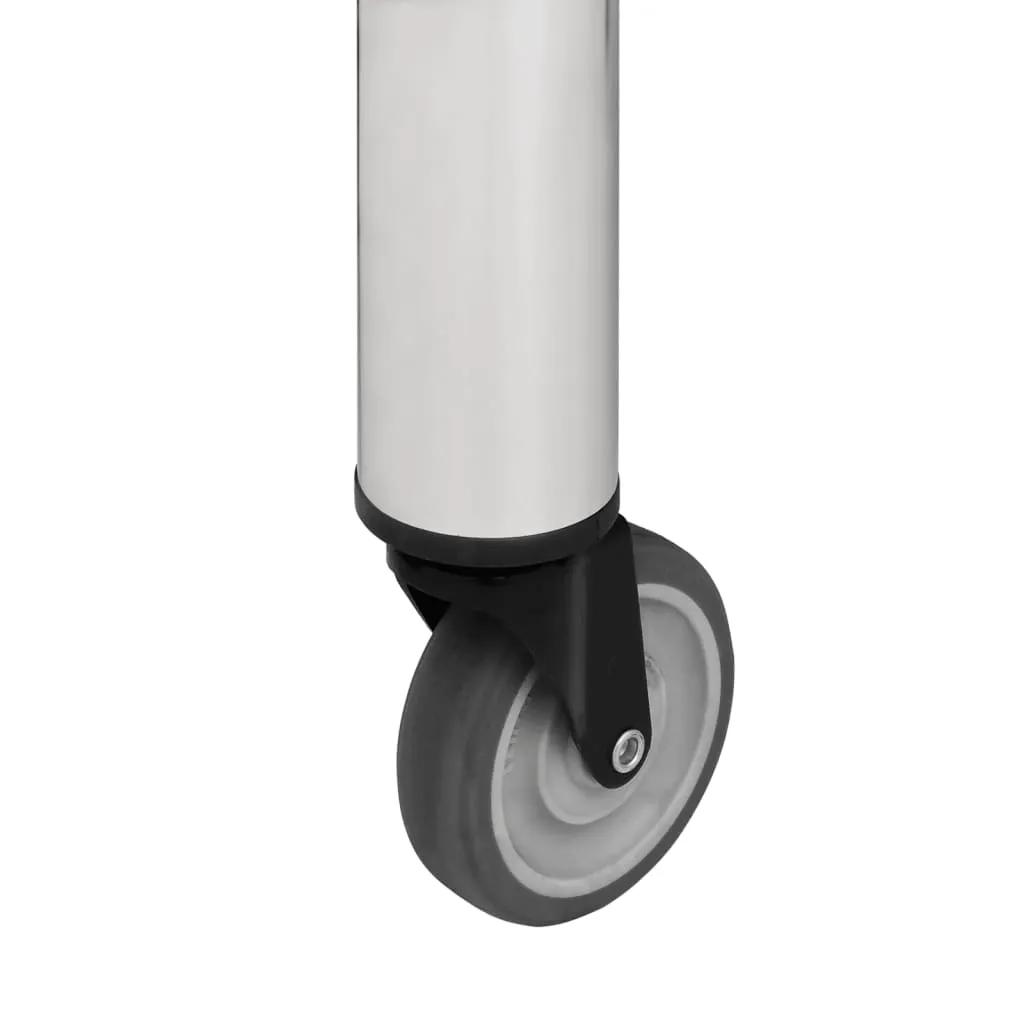 VidaXL Küchen-Arbeitstisch Mit Rollen 60x60x85 Cm Edelstahl 6 VidaXL Küchen-Arbeitstisch Mit Rollen 60x60x85 Cm Edelstahl – Bild 6