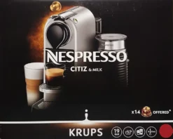 Krups XN7615.19 Nespresso Citiz & Milk Kaffeekapselmaschine (1260 Watt, Wassertankkapazität: 1l, Pumpendruck: 19 Bar) Rot 15 Krups XN7615.19 Nespresso Citiz & Milk Kaffeekapselmaschine (1260 Watt, Wassertankkapazität: 1l, Pumpendruck: 19 Bar) Rot -Küche Produkt Geschäft a1857d7176b6aeafe047bc70f87dc318