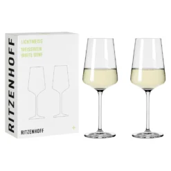 LICHTWEISS JULIE WEIßWEINGLAS-SET #1 VON NADINE NIGGEMEIER -Küche Produkt Geschäft a267be344bc67b4246b9f4683b6e716b