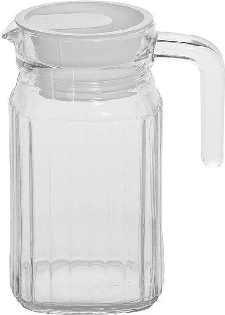 Esmeyer Arcoroc Glaskrug "Quadro" Mit Deckel 0,5 Liter 3 Esmeyer Arcoroc Glaskrug "Quadro" Mit Deckel 0,5 Liter – Bild 3