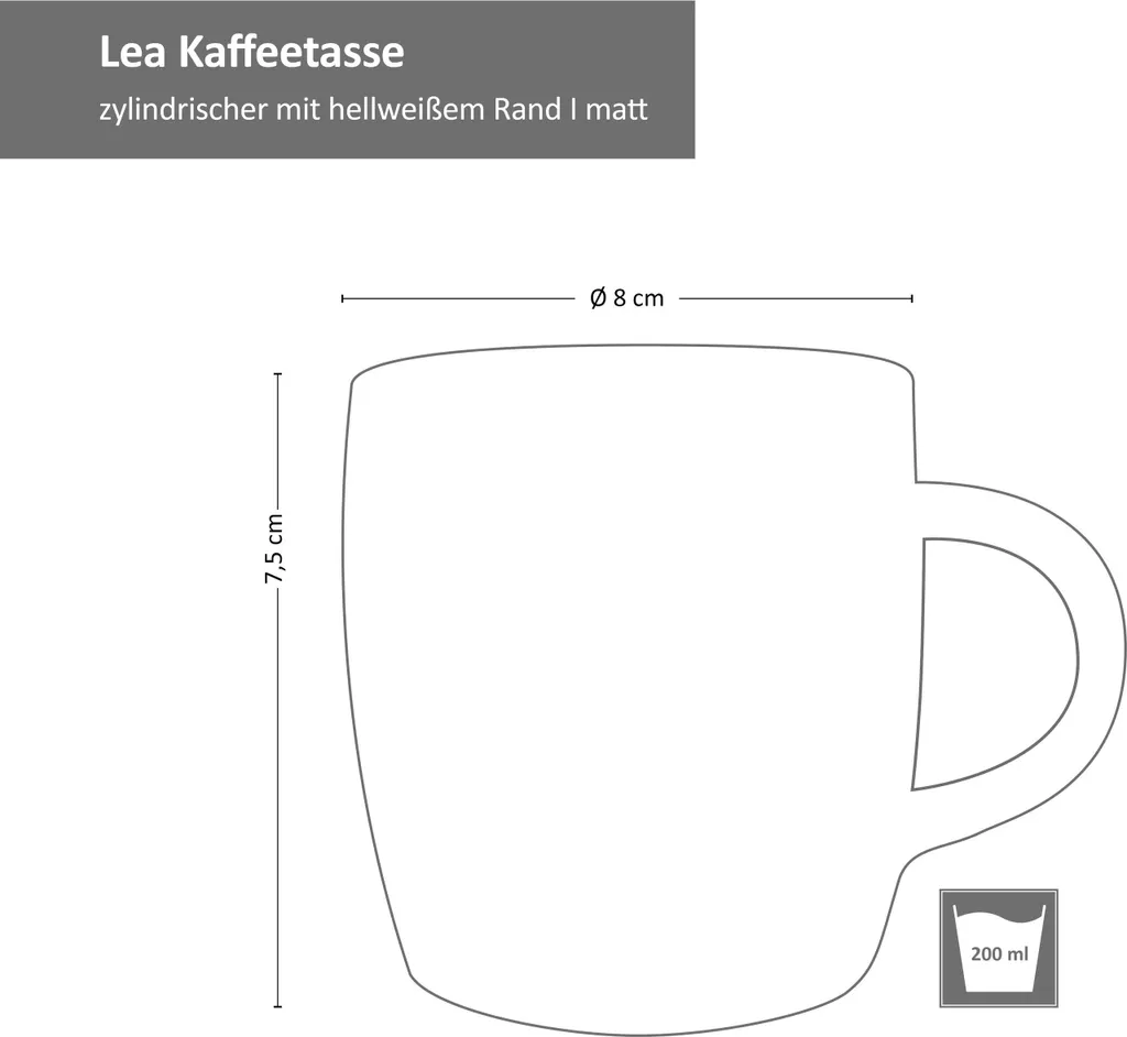 18tlg. Kaffeeservice Lea 6 Personen Kuchenteller Kaffee-Tasse Weiß Steingut 5 18tlg. Kaffeeservice Lea 6 Personen Kuchenteller Kaffee-Tasse Weiß Steingut – Bild 5