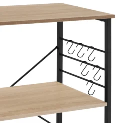 Tectake Servierwagen Rugby 65,5x45,5x88,5cm - Industrial Holz Hell, Eiche Sonoma -Küche Produkt Geschäft a4d0ecc6e4562c2256f172b29bc53d74