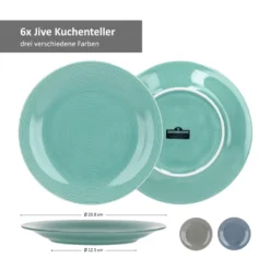 24tlg Geschirrset Jive 6Pers Kaffeebecher Suppenteller Kuchenteller Speiseteller Porzellan Bunt -Küche Produkt Geschäft a515d9582246aa0cea108a5ecb0e46c5