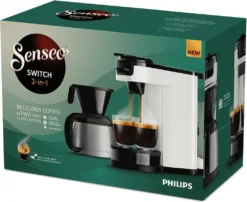 Kaffeemaschine 2 In 1 Senseo Switch Philips HD6592/05, 2 In 1 Mit Filter Und Pod, Isolierte Verse, Crema Plus -Küche Produkt Geschäft a53421e74039bc76525a24c12fb4d5dd