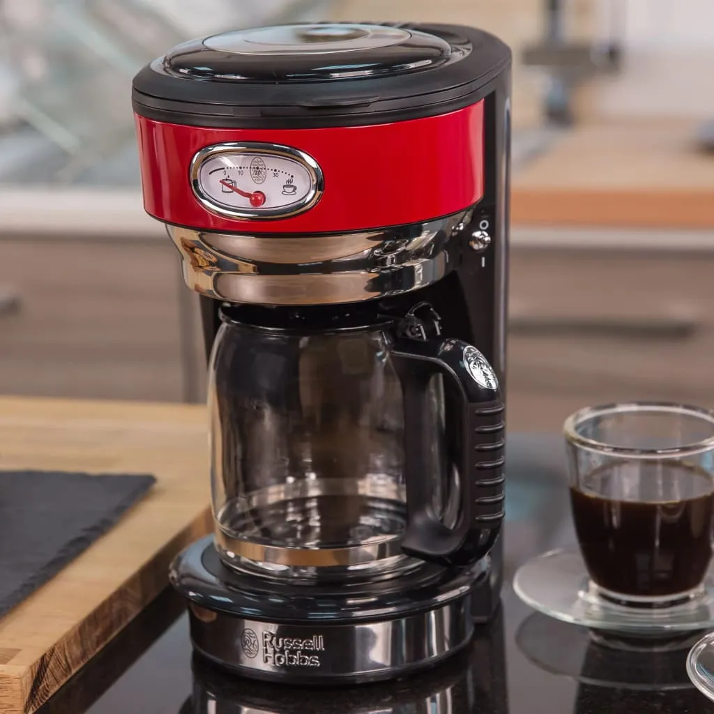 Russell Hobbs 21700-56 Retro Ribbon Red Kaffeemaschine 7 Russell Hobbs 21700-56 Retro Ribbon Red Kaffeemaschine – Bild 7