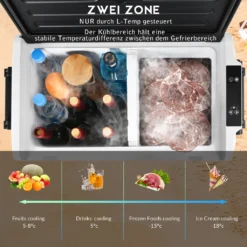 Merax Elektrisch Kühlbox Mit Kompressor 31.5L Schwarz, Mini Kühlschrank Tragbar Kühlleistung Bis -20° C, Gefrierbox 12/24 V Und 230 V Für Büro, Auto, Camping, Garten -Küche Produkt Geschäft a73b9897cc77a1311e858187e0be0f62