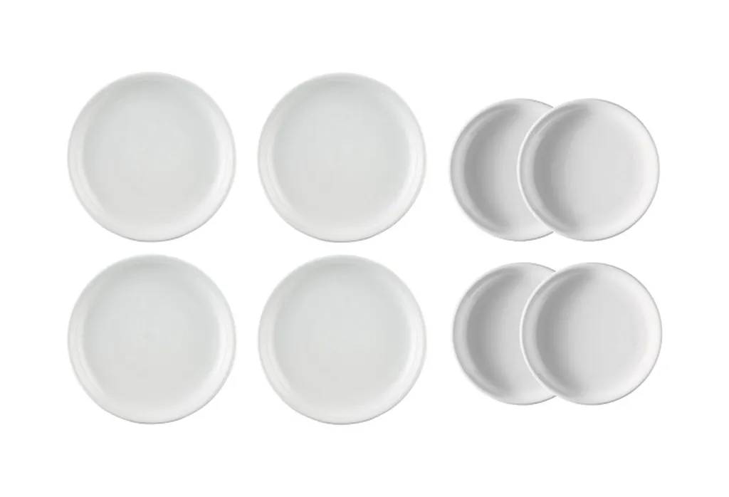 Set 8-tlg. - Trend Weiß - Thomas - 4 X Speiseteller + 4 X Frühstücksteller 1 Set 8-tlg. - Trend Weiß - Thomas - 4 X Speiseteller + 4 X Frühstücksteller