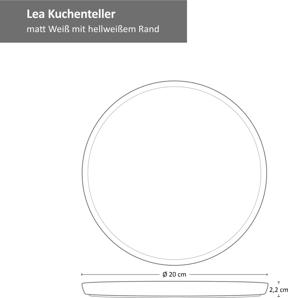 18tlg. Kaffeeservice Lea 6 Personen Kuchenteller Kaffee-Tasse Weiß Steingut 1 18tlg. Kaffeeservice Lea 6 Personen Kuchenteller Kaffee-Tasse Weiß Steingut