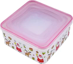 PLENTYFY Keksdosen 10 Teiliges Set Eckig - Plätzchendosen Zum Aufbewahren Von Gebäck Frischhaltedose Kekse - Luftdichte Vorratsdosen Mit Motiven Weihnachtsdosen Frischhaltedosen Mit Deckel -Küche Produkt Geschäft add58333f7b6fcf0fbce0e8a0a403763