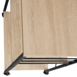 Tectake Servierwagen Rugby 65,5x45,5x88,5cm - Industrial Holz Hell, Eiche Sonoma -Küche Produkt Geschäft af83de3cbf108f8b72a057135e223c50