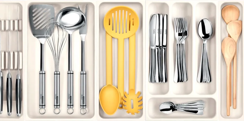 Tescoma FlexiSPACE, Veranstalter, Korb, Im Gehäuse, Besteck, Weiß, Kunststoff 8 Tescoma FlexiSPACE, Veranstalter, Korb, Im Gehäuse, Besteck, Weiß, Kunststoff – Bild 8