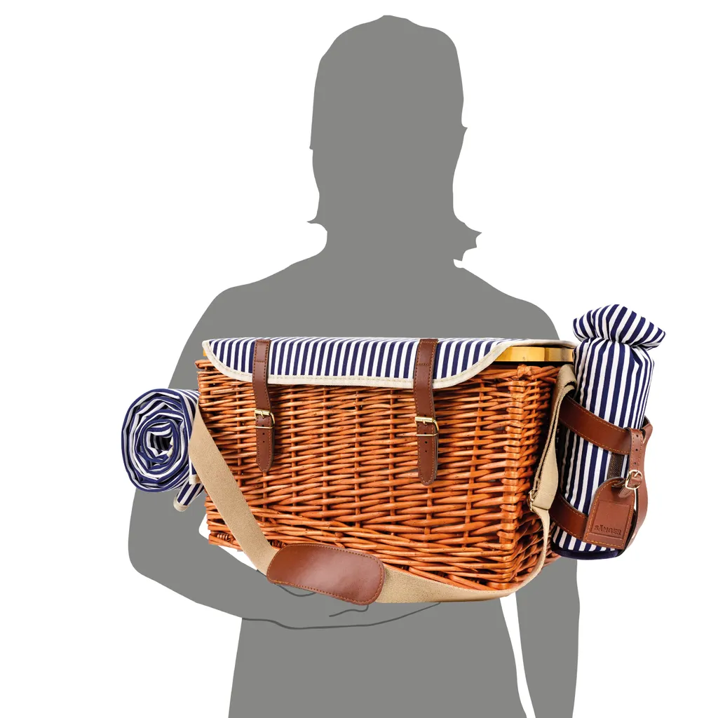 Sänger SÄNGER Picknickkorb Borkum Mit Integriertem Tisch & Kühltasche 25 Teilig Für 4 Personen 6 Sänger SÄNGER Picknickkorb Borkum Mit Integriertem Tisch & Kühltasche 25 Teilig Für 4 Personen – Bild 6