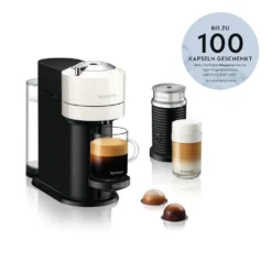 De'Longhi Nespresso-Kapselmaschine Vertuo Next ENV 120.W + Milchaufschäumer 16 De'Longhi Nespresso-Kapselmaschine Vertuo Next ENV 120.W + Milchaufschäumer -Küche Produkt Geschäft b326916af3de140ff22aba420ca2d919