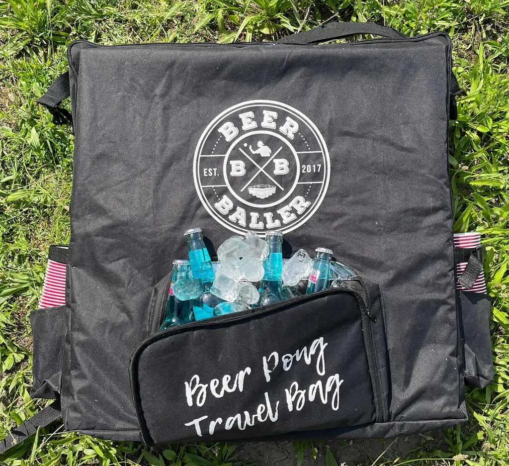 BeerBaller® Travel Bag - Beer Pong Tisch Tragetasche Inkl. Kühl- Und Becherfach 5 BeerBaller® Travel Bag - Beer Pong Tisch Tragetasche Inkl. Kühl- Und Becherfach – Bild 5