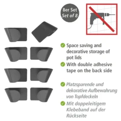 Wenko Topfdeckel-Halter, 8-tlg. 22 Wenko Topfdeckel-Halter, 8-tlg. -Küche Produkt Geschäft b47bc359f3ea3c278925c37739afb85b