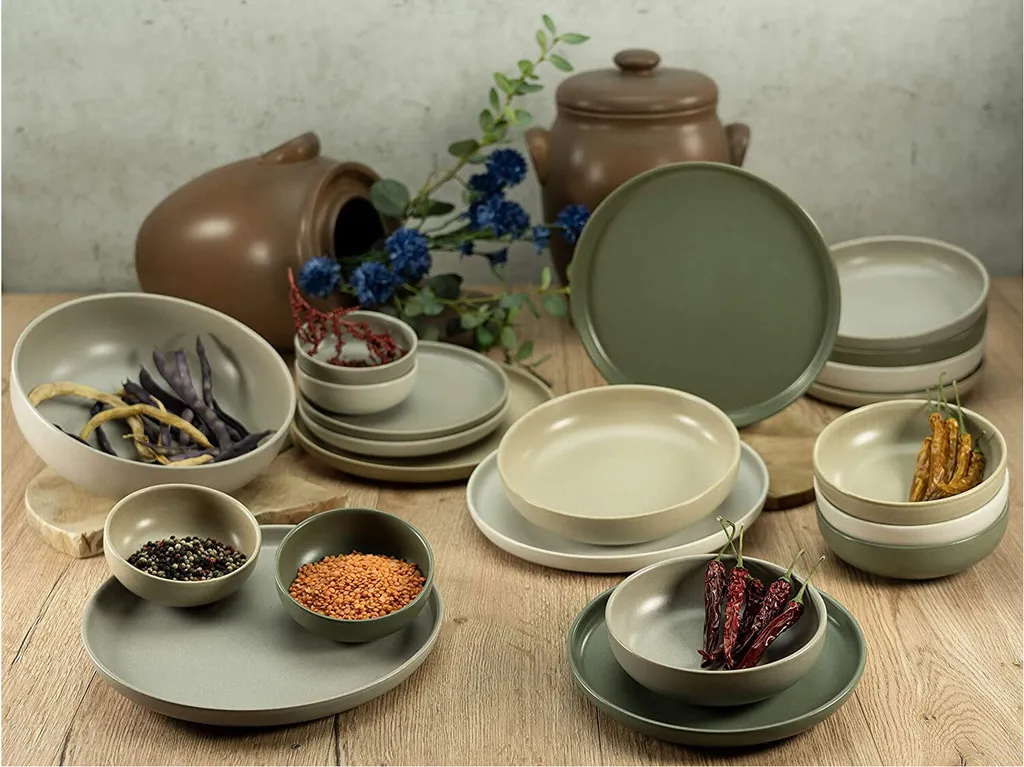 CreaTable 23189 Tafelservice Uno NATURAL Für 4 Personen, Steinzeug, Mehrfarbig (1 Set, 12-teilig) 2 CreaTable 23189 Tafelservice Uno NATURAL Für 4 Personen, Steinzeug, Mehrfarbig (1 Set, 12-teilig) – Bild 2