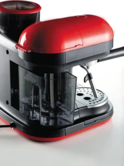 Ariete Siebträger-Espressomaschine Moderna Mit Kaffeemühle Und Aufschäumdüse, Rot/schwarz -Küche Produkt Geschäft b69cc81893bce1b8e5739ca7dd201322