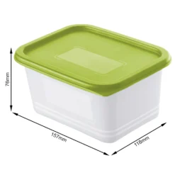 ROTHO Set Gefrierdosen 4 X 0.75 L DOMINO, Farbe:Limettengrün -Küche Produkt Geschäft b7b251bca8d2ad753c01267a764e532b