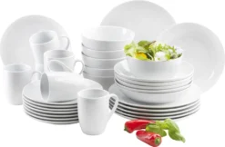 Mäser 931523 Barca Kombiservice Modern, Porzellan, Weiß, 30-teilig (1 Set) -Küche Produkt Geschäft b95c5b4ff788942180b9ce2ab36191b9