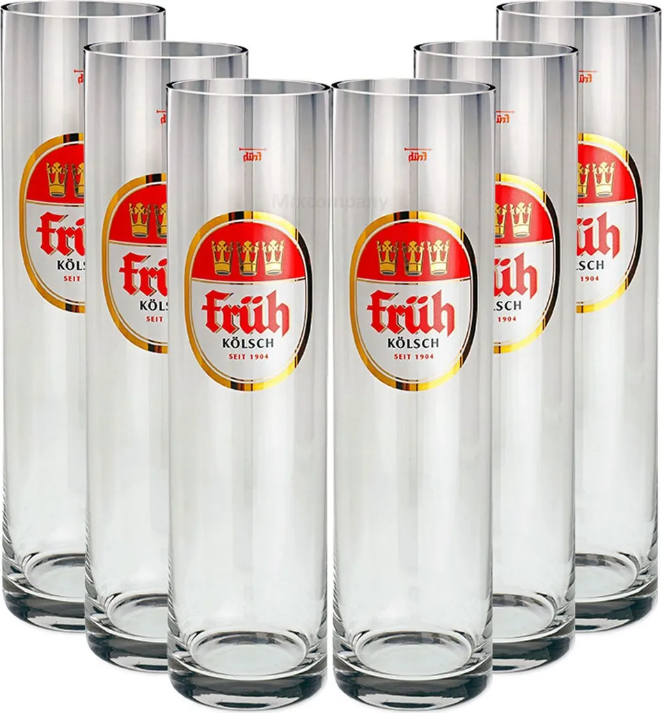 Früh Kölsch Gläser-Set - 6x Früh Kölsch Gläser Biergläser 0,3L 1 Früh Kölsch Gläser-Set - 6x Früh Kölsch Gläser Biergläser 0,3L