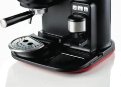 Ariete Siebträger-Espressomaschine Moderna Mit Kaffeemühle Und Aufschäumdüse, Rot/schwarz -Küche Produkt Geschäft ba3336a256ccd0580e0780e8a9045b92