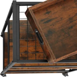 Tectake Servierwagen Worcester 65x41,5x87cm - Industrial Dunkelbraun -Küche Produkt Geschäft be9619cbafcdcbf9cc5c8563c25e2628