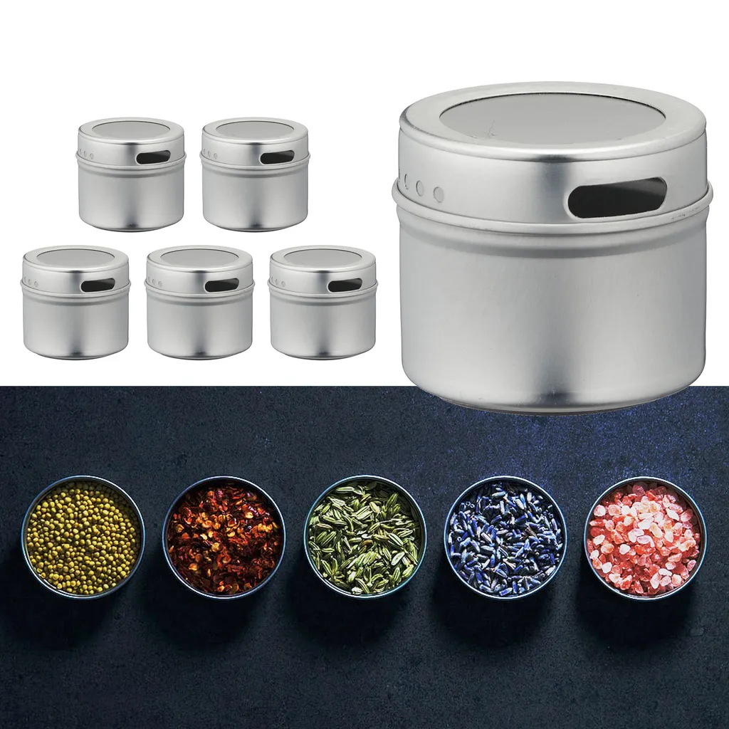 Aufbewahrungsdosen Magnetisch 6er Set Gewürzdosen Gewürzbehälter Mehrzweckdose Dosen 4 Aufbewahrungsdosen Magnetisch 6er Set Gewürzdosen Gewürzbehälter Mehrzweckdose Dosen – Bild 4