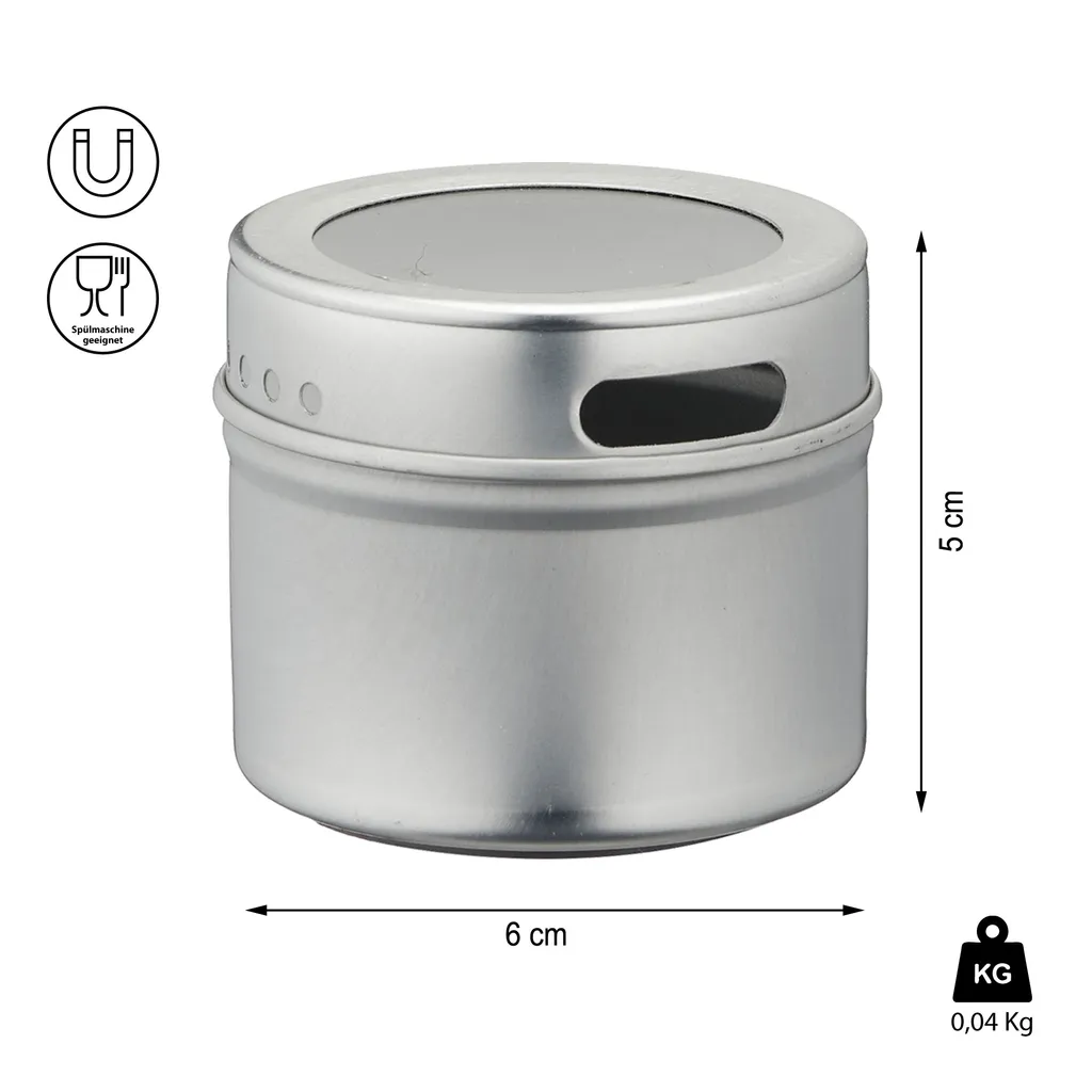 Aufbewahrungsdosen Magnetisch 6er Set Gewürzdosen Gewürzbehälter Mehrzweckdose Dosen 2 Aufbewahrungsdosen Magnetisch 6er Set Gewürzdosen Gewürzbehälter Mehrzweckdose Dosen – Bild 2