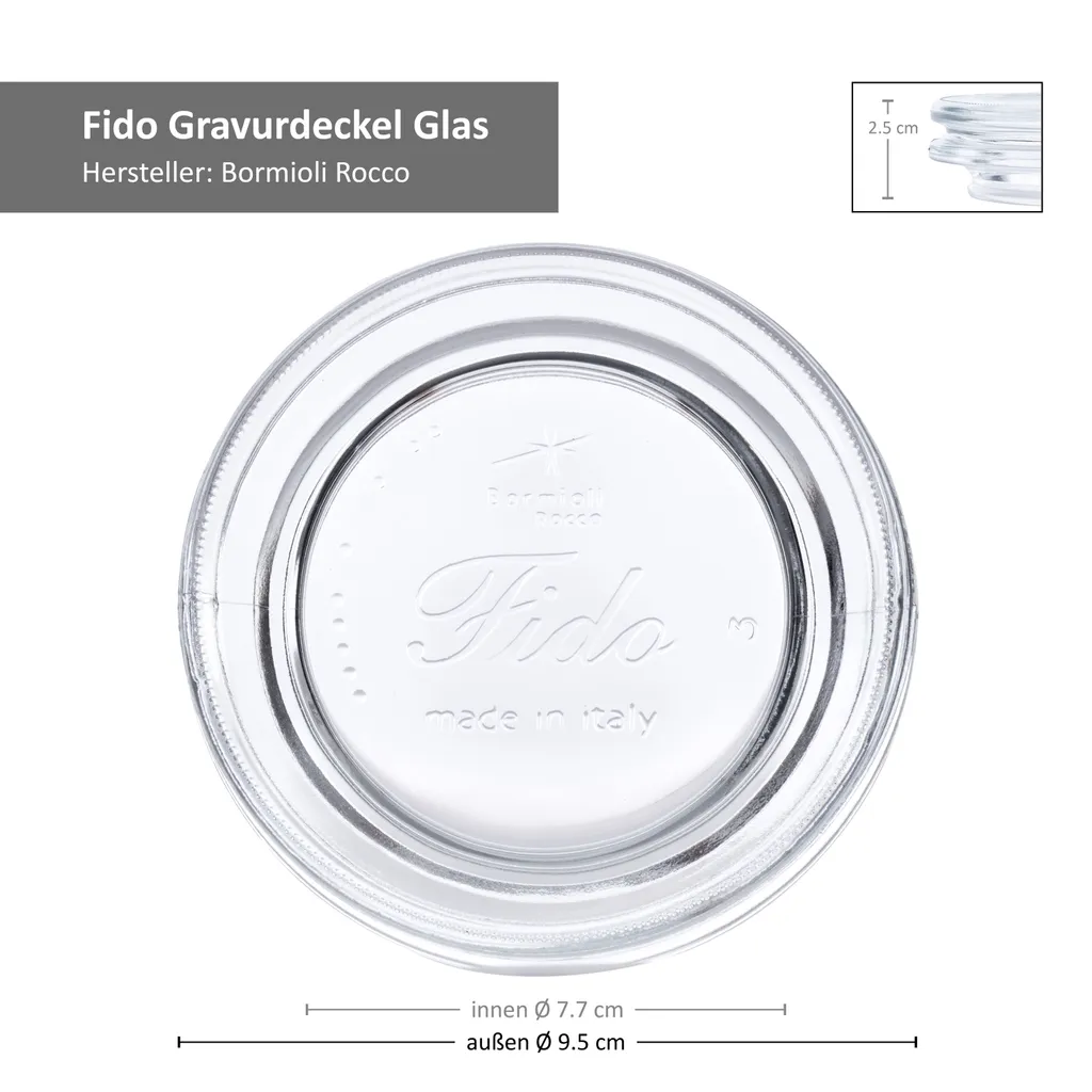6er Set Einmachglas Bügelverschluss Original Fido 1,5L Vorratsgläser Incl. Bormioli Rezeptheft 7 6er Set Einmachglas Bügelverschluss Original Fido 1,5L Vorratsgläser Incl. Bormioli Rezeptheft – Bild 7