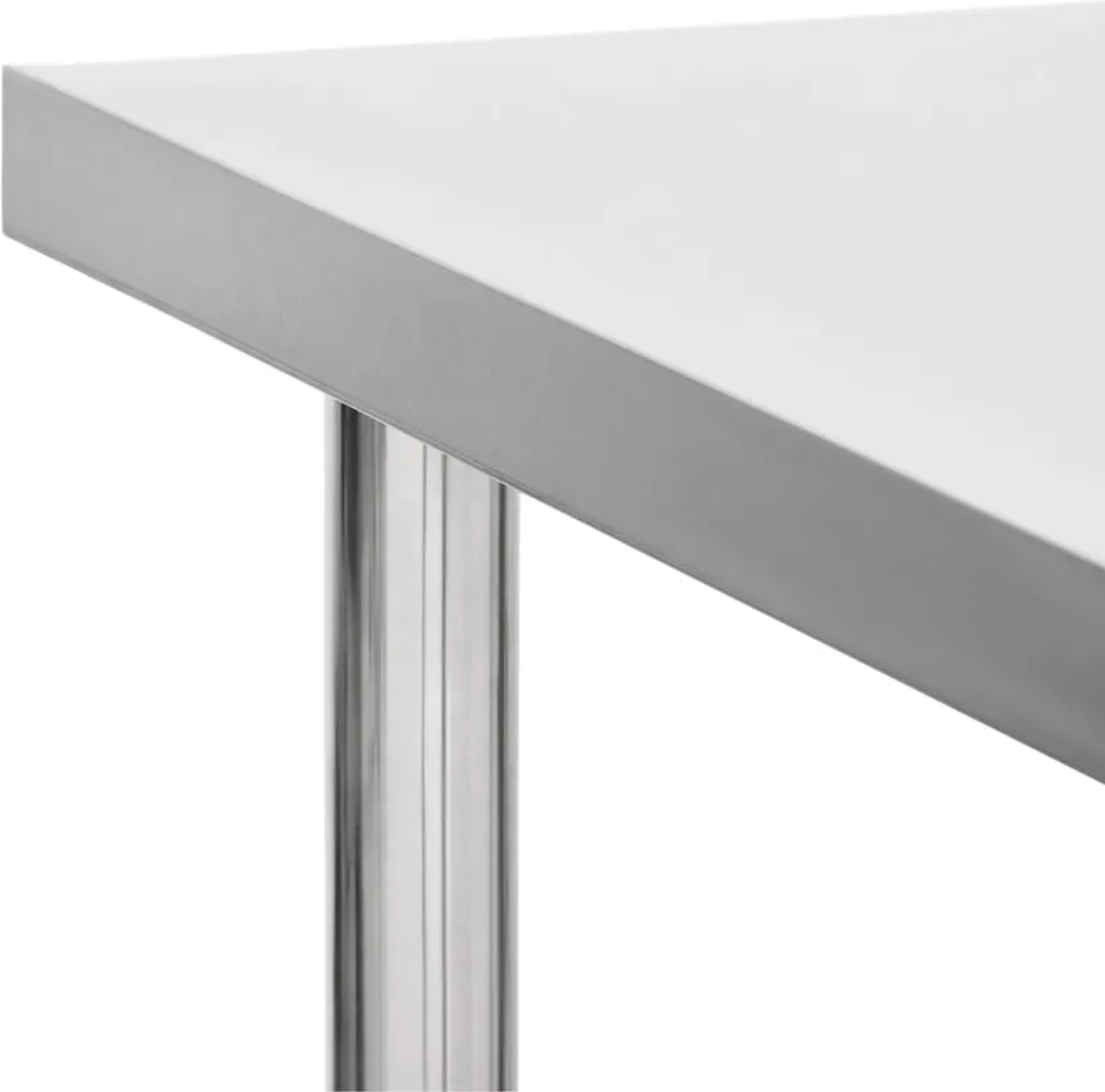 VidaXL Küchen-Arbeitstisch Mit Rollen 100x60x85 Cm Edelstahl 5 VidaXL Küchen-Arbeitstisch Mit Rollen 100x60x85 Cm Edelstahl – Bild 5