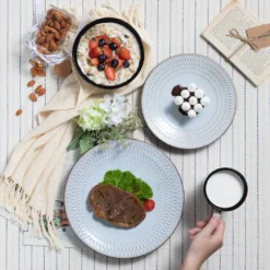 Kombiservice Steinzeug, Vancasso PLUVO Tafelservice, 16-teiliges Ess Geschirrset Mit Je 4 Speisetellern, Kuchentellern, Schalen Und Tassen Für 4 Personen 13 Kombiservice Steinzeug, Vancasso PLUVO Tafelservice, 16-teiliges Ess Geschirrset Mit Je 4 Speisetellern, Kuchentellern, Schalen Und Tassen Für 4 Personen -Küche Produkt Geschäft c500b654eb7504cdb3ecf79df68ae746