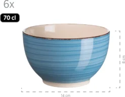 Mäser 931601 Frühstücksset Lumaca Für 6 Personen, Steingut, Dunkelblau (1 Set, 18-teilig) -Küche Produkt Geschäft c53246a892598d19cabfb7769cbd6bb2