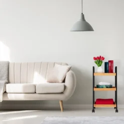 Relaxdays Servierwagen Bambus Mit 3 Etagen -Küche Produkt Geschäft c64c48b3bbd2bd47adf892524cec0fb0