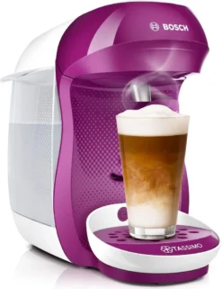 Bosch TASSIMO HAPPY Wild Purple +20 € Gutschein 1400 Watt 0,7 Liter Wassertank -Küche Produkt Geschäft c6a666af9b79a37d001e895591a93b14