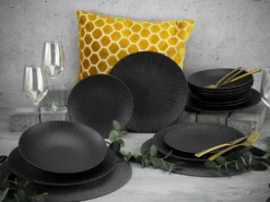 CreaTable 23211 Tafelservice Elements Collection Vesuvio Black Für 4 Personen, Steinzeug, Schwarz/grau (1 Set, 12-teilig) 34 CreaTable 23211 Tafelservice Elements Collection Vesuvio Black Für 4 Personen, Steinzeug, Schwarz/grau (1 Set, 12-teilig) -Küche Produkt Geschäft c88b90ea74976b04c2acf7d447d85338