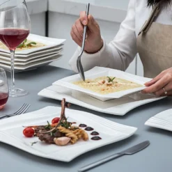 MALACASA, Serie Amparo, Porzellan Tafelservice 24 Tlg. Kombiservice 12 Speiseteller Und 12 Suppenteller Für 12 Personen 10 MALACASA, Serie Amparo, Porzellan Tafelservice 24 Tlg. Kombiservice 12 Speiseteller Und 12 Suppenteller Für 12 Personen -Küche Produkt Geschäft c91723c1ee18d03a65f254a588bf4138 1