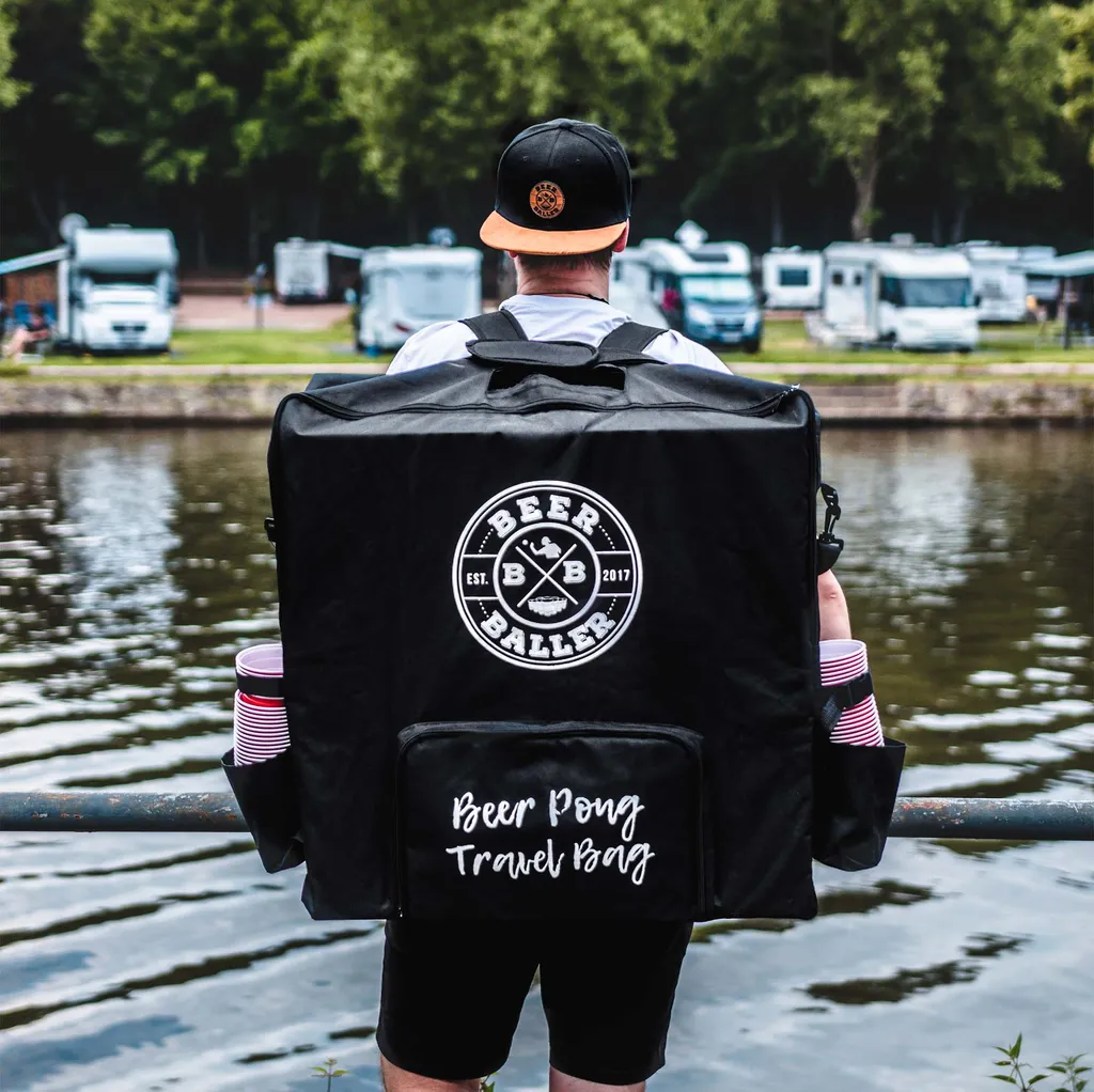 BeerBaller® Travel Bag - Beer Pong Tisch Tragetasche Inkl. Kühl- Und Becherfach 3 BeerBaller® Travel Bag - Beer Pong Tisch Tragetasche Inkl. Kühl- Und Becherfach – Bild 3