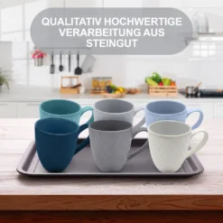 MIAMIO - 6 Er Set Kaffeetassen Palmanova Collection - Ocean -Küche Produkt Geschäft cb06232f1626566d6aad9c941b157c3d